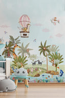 Under the bright blue sky