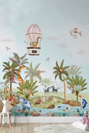 Under the bright blue sky