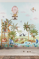 Under the bright blue sky